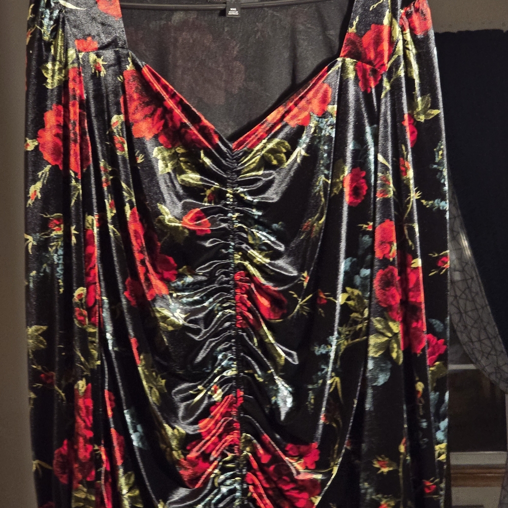 INC International Concepts Black and Red Blouse